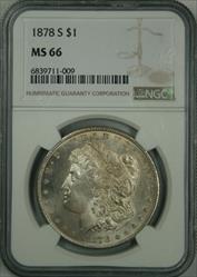1878-S Morgan Dollar MS66 NGC