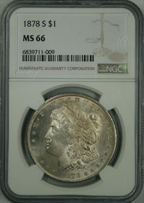 1878-S Morgan Dollar MS66 NGC