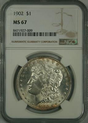 1902 Morgan Dollar MS67 NGC