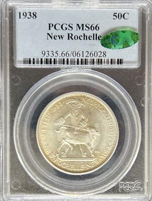 1938 50C New Rochelle MS66 PCGS CAC