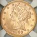 1893 $5 Liberty MS65 NGC