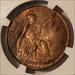Great Britain George V 1917 Penny MS63 RB NGC