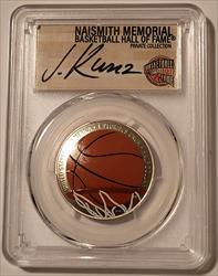 2020 S Basketball HOF Commemorative Half Dollar Colorized Proof PR70 DCAM PCGS FDI Kunz