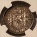 Spain Alfonso XII 1876 (76) DE M Silver Peseta AU55 NGC Toned One Year Type