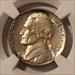1942 P Jefferson Silver Nickel PF66 NGC Toning Low Proof Mintage