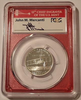 2001 S Silver North Carolina State Quarter Proof PR70 DCAM PCGS Mercanti Signed