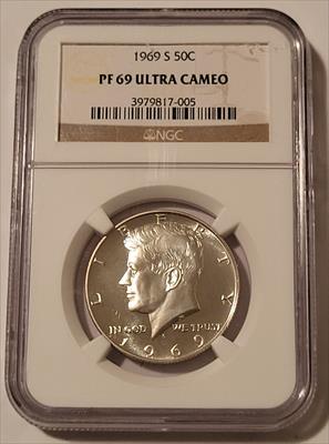 1969  S Kennedy Half Dollar Proof PF69 UC NGC