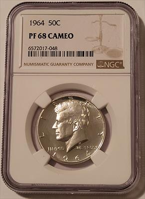 1964 Kennedy Silver Half Dollar Proof PF68 Cameo NGC