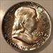 1957 Franklin Half Dollar MS66 FBL ANACS Nice Toning