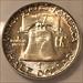1957 Franklin Half Dollar MS66 FBL ANACS Nice Toning