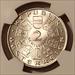 Austria 1933 Silver 2 Shilling Dr Ignaz Seipel MS64 NGC