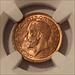 Great Britain George V 1913 1/3 Farthing MS64 RED NGC One-Year Type