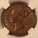 Great Britain Victoria 1853/2 1/2 Penny MS62 BN NGC