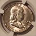 1954 S Franklin Half Dollar MS66 NGC Toning