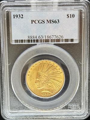 1932 $10 Indian MS63 PCGS