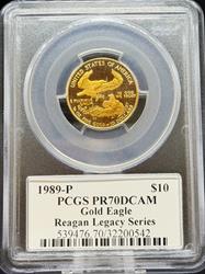1989 G$10 Eagle PR70DCAM PCGS