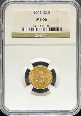 1904 $2.5 Liberty MS66 NGC