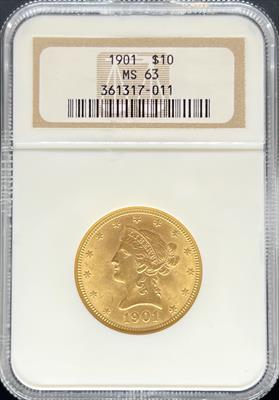 1901 $10 Liberty MS63 NGC