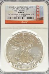 2012-S Silver Eagle MS69 NGC First Release