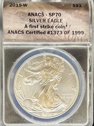 2015-W Silver Eagle SP70 ANACS