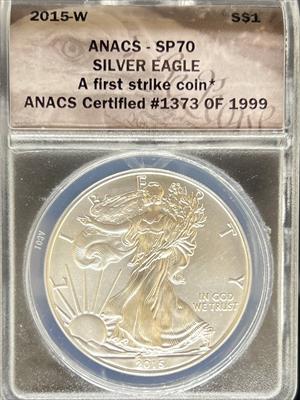 2015-W Silver Eagle SP70 ANACS