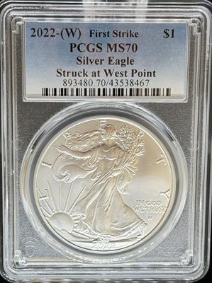 2022-W Silver Eagle MS70 PCGS First Strike