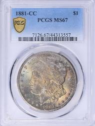 1881-CC Morgan Dollar MS67 PCGS Toned