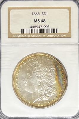 1885 Morgan Dollar MS68 NGC