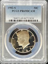 1982-S Kennedy Half Dollar PR69DCAM PCGS