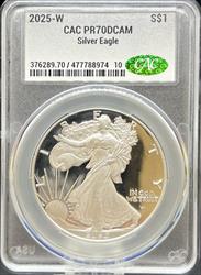 2025-W Silver Eagle PR70DCAM CACG