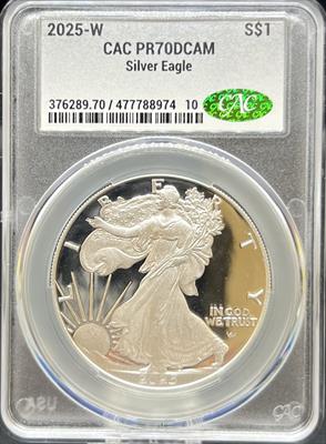 2025-W Silver Eagle PR70DCAM CACG
