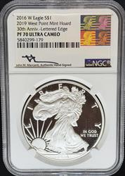 2016-W Silver Eagle Lettered Edge PF70UCAM NGC