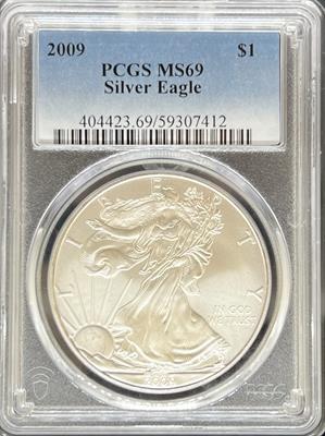 2009 Silver Eagle MS69 PCGS