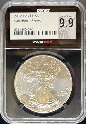2012 Vaultbox Silver Eagle MS9.9 NGCX