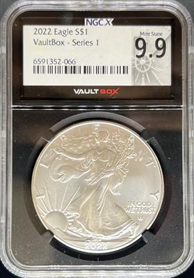 2022 Vaultbox Silver Eagle MS9.9 NGCX
