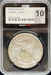 2004 Vaultbox Silver Eagle MS9.9 NGCX