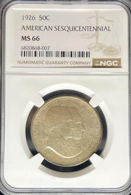 1926 50C Sesquicentennial MS66 NGC