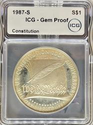 1987-S  S$1 U.S. Constitution Gem Proof ICG
