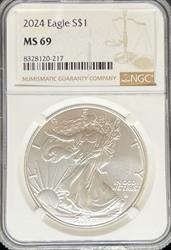 2024 Silver Eagle MS69 NGC