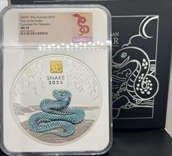 2025 Kilo Australia S$30 Year of the Snake Colorized First Release MS70 NGC