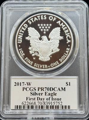 2017-W Silver Eagle PR70DCAM PCGS FDI