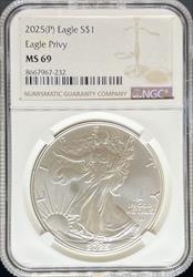 2025 Silver Eagle Privy MS69 NGC