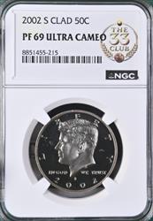 2002-S Clad Kennedy Half Dollar PF69UCAM NGC