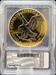 2025 Colorized Silver Eagle Brilliant Uncirculated ICG Gold & Rhodium