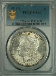 1901-S Morgan Dollar MS64 PCGS