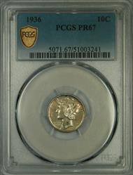 1936 Mercury Dime PR67 PCGS