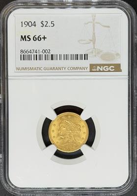 1904 $2.5 Liberty MS66+ NGC