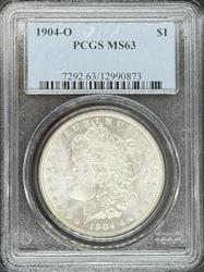 1904-O Morgan Dollar MS63 PCGS