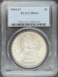 1904-O Morgan Dollar MS63 PCGS