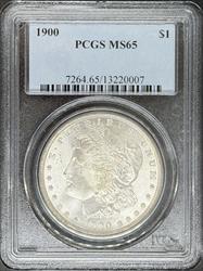 1900 Morgan Dollar MS65 PCGS